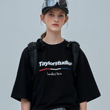 Tailorstudio Arial Logo Capris Overfit 2/1 T-shirts (6589940695158)