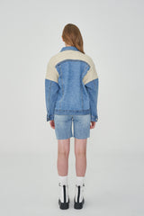 ニットデニムジャケット/ KNIT DENIM JACKET [6673]