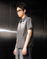 ウォッシュド デニム ハーフシャツ / Washed Denim Half Shirt (Gray)