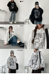 [Fleece] Tech king oversized fit hoodie