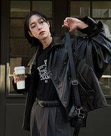 ダミアンバルーンレザージャケット/[引き合い殺到] Damien Balloon Leather Jacket