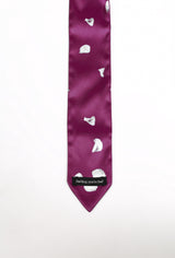 ローズサテンタイ / ROSE SATIN TIE #MAGENTA