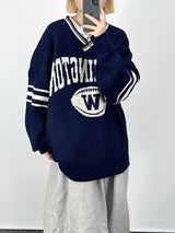 ウォッシングトーンVネックニットウェア/Washington V-neck Knitwear