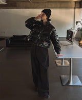 エナメルクロップショートパディング / Enamel Crop Short Padding (2 color)