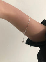 (シルバー925）パールドロップブレスレット
