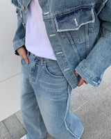 デコレーションセットアップパンツ/MG706,707 Decoration Set-Up Pants (Set - Up / 2 colors)