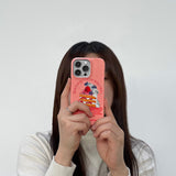 ストロベリーホイップクリームケーキiPhoneケース/Strawberry Whipped Cream Cake (iPhone) Glossy Hard Case