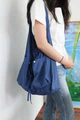 two pockets easy bag (blue)
