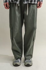 ユーティリティポケットパンツ / UTIL POCKET PANTS-HERRINGBONE KHAKI