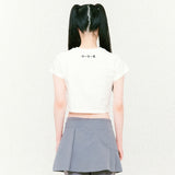シンボルスカーフクロップド半袖Tシャツ