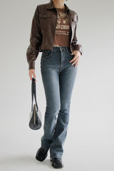 ポイントブーツカットデニムパンツ / no.2319 Point Bootcut Denim Pants (2color)