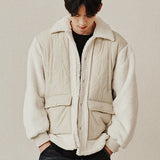 ショルダーキルティングジャケット / SHOULDER QUILTING JACKET_OATMEAL