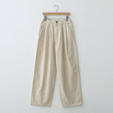 LMN Two-Tuck Half-Bend Cotton Pants (9 colors)