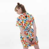 Square Neckline One-piece [White Bouquet] (6593034256502)