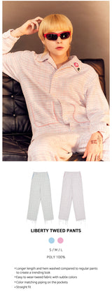 リバティーツイードパンツ/LIBERTY TWEED PANTS [PINK]