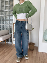 フロンクロップニット/Flon Crop Knit (4color)