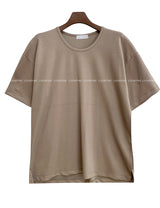 Scoop Neck Half Sleeve T-Shirt (6693246435446)