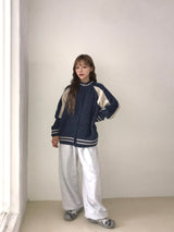 Harper two way knit zip up