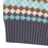 ダイアモンドジャカードセーター / DIAMOND JACQUARD SWEATER_SKYBLUE