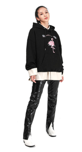 LAMC FLAMINGO HOODY (BLACK) (6548399390838)