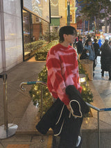 ASCLO ゼブラモヘアラウンドニット（4colors）