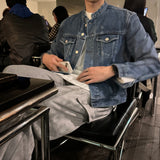 セミオーバーチャイナデニムジャケット / LMN Semi-Overs China Denim Jacket (blue)