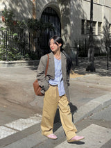 Vichy check pattern blazer