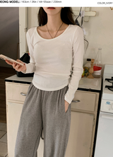 デイリーUネック長袖Tシャツ
