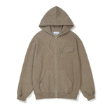 Pigment Heavy Hood Zip-Up [COCOA] (6618904232054)