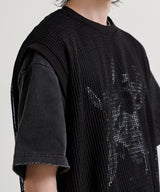 LAYERED MESH VEST (BLACK/GRAY)