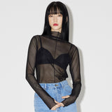 Layered See-through Top [BLACK] (6638351614070)