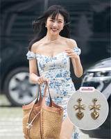  Vintage Gold Heart Earring (Red Velvet Joy, STAYC Sieun Earring)
