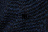 コントラスティングポイントコーデュロイシャツ/Contrasting point corduroy shirt S112 Navy&Black