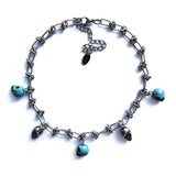 ライトブルーチェーンネックレス / light blue chain necklace