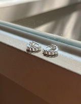 [92.5silver] モードチェーンワンタッチピアス