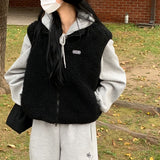 [BELLIDE MADE] Fleece wool vest.