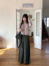 [Wool 20] Baffe Bubble Deep Unneck Knit Scarf Set