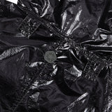 【24SS LSD COLLECTION】フード付きナイロンレインコート_ブラック