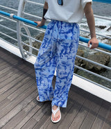プリントプリーツパンツ / [Made] Printed Pleats Pants (2 colors)