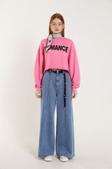 カラークロップドスウェットシャツ/COLOR CROPPED SWEATSHIRT