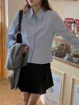 FV Basic Slim Line Crop Shirt (5color)