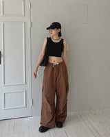 ボーイワイドカーゴパンツ/Boy Wide Cargo Pants (2color)