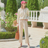 Sailor Flower Knit Pullover (6643857457270)