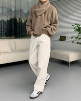 アルパカマフラーニットセット / BL Alpaca Muffler Knit Set (4 colors)