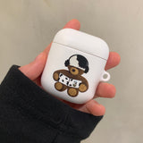 ホワイトカウベアAirPodsケース / white cow bear airpods case