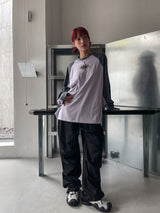 (UNISEX) テニピンタックバンディングパラスーツパンツ
