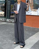 OW ツーボタン半袖ジャケット / OW Two Button Short-Sleeved Jacket (Set - Up / 3 colors)