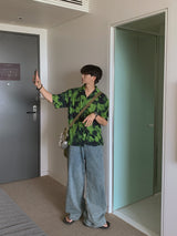 Tension Mold Hawaiian Short Sleeve Shirt (2color)