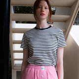 エンボストライプT / EMBO STRIPE TEE_NAVY
