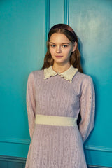 100% wool double cloth pointelle dress_lovat (6655903465590)